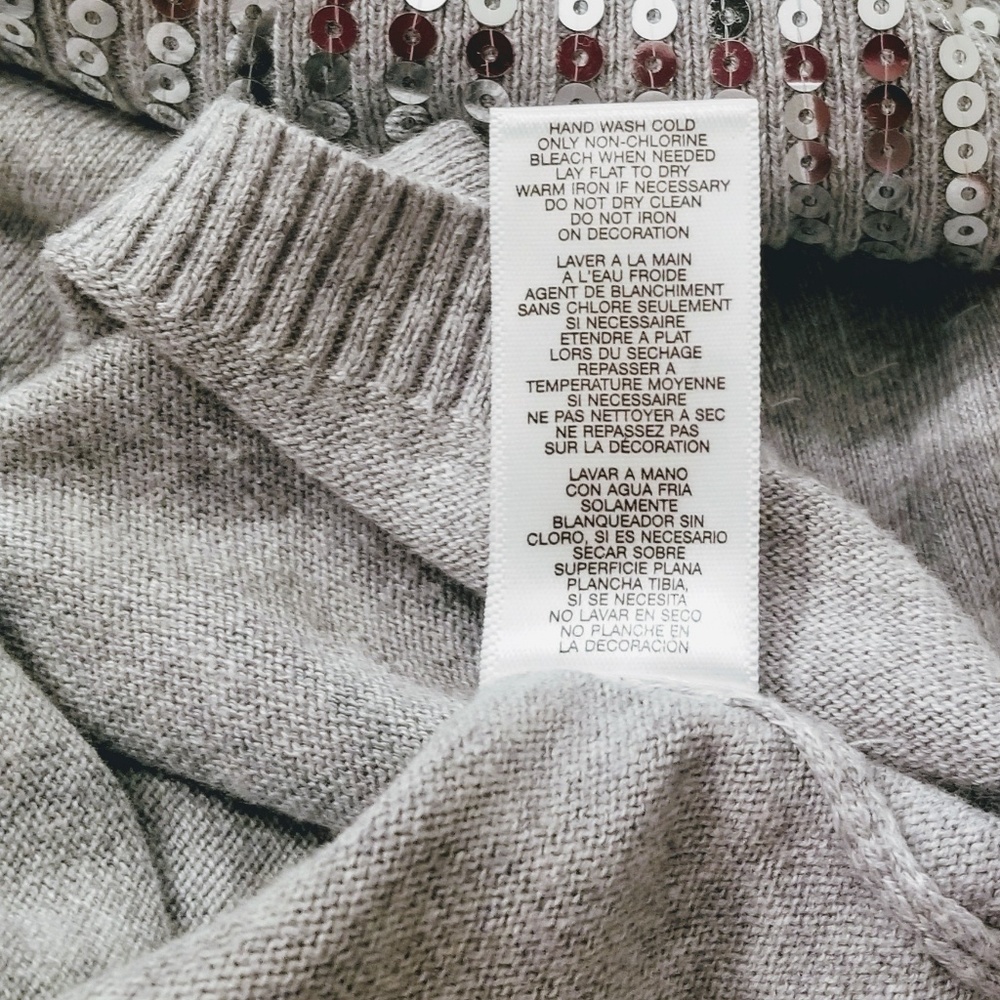 MICHAEL KORS Sequin Cowl Neck Cap Sleeved Top - Picture 5 of 7
